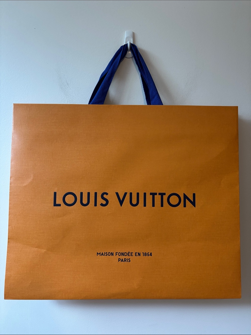 Louis Vuitton Men Bag - Orange with Blue Handles